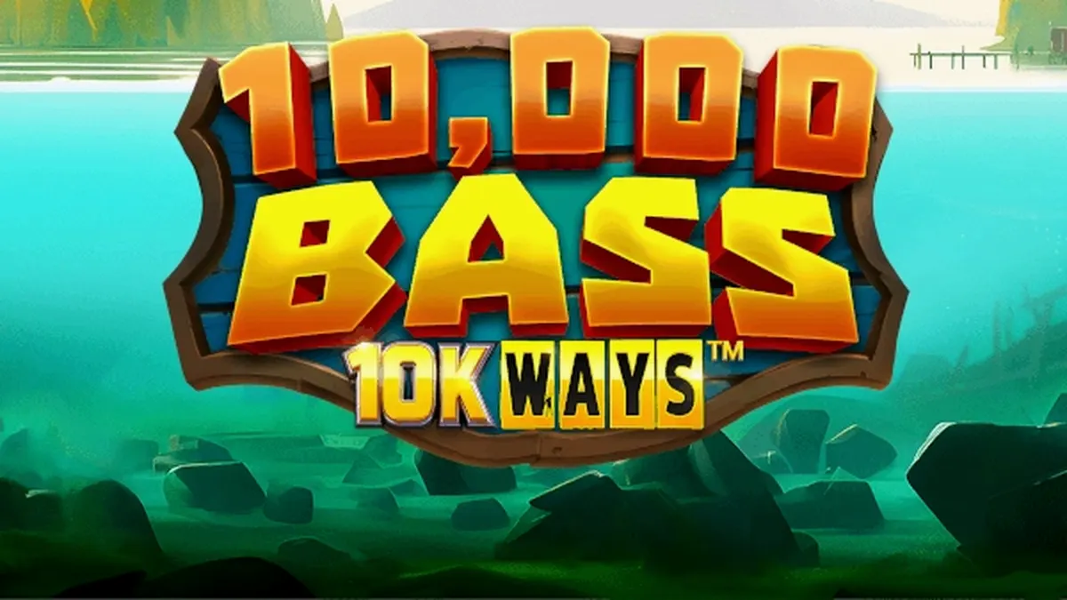 Tampilan visual slot 10,000 Big Bass 10K Ways dengan tema memancing.